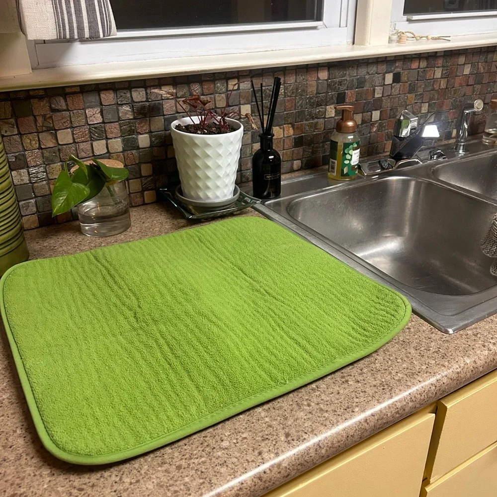 ESSENTIALHOME | Lime Green Kitchen Drying Mat